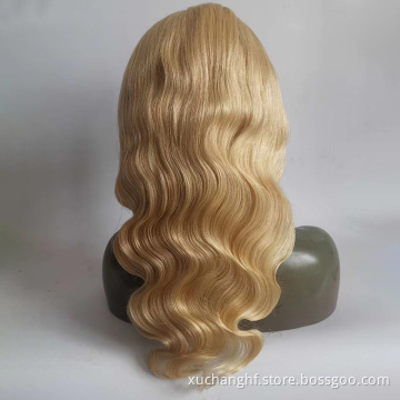 180% Density Raw Virgin Indian Hair 13X6 613 Blonde Body Wave HD Transparent Lace Frontal Human Hair Wigs for Black Women